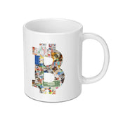 Colorful Bitcoin Collage Print White Mug product